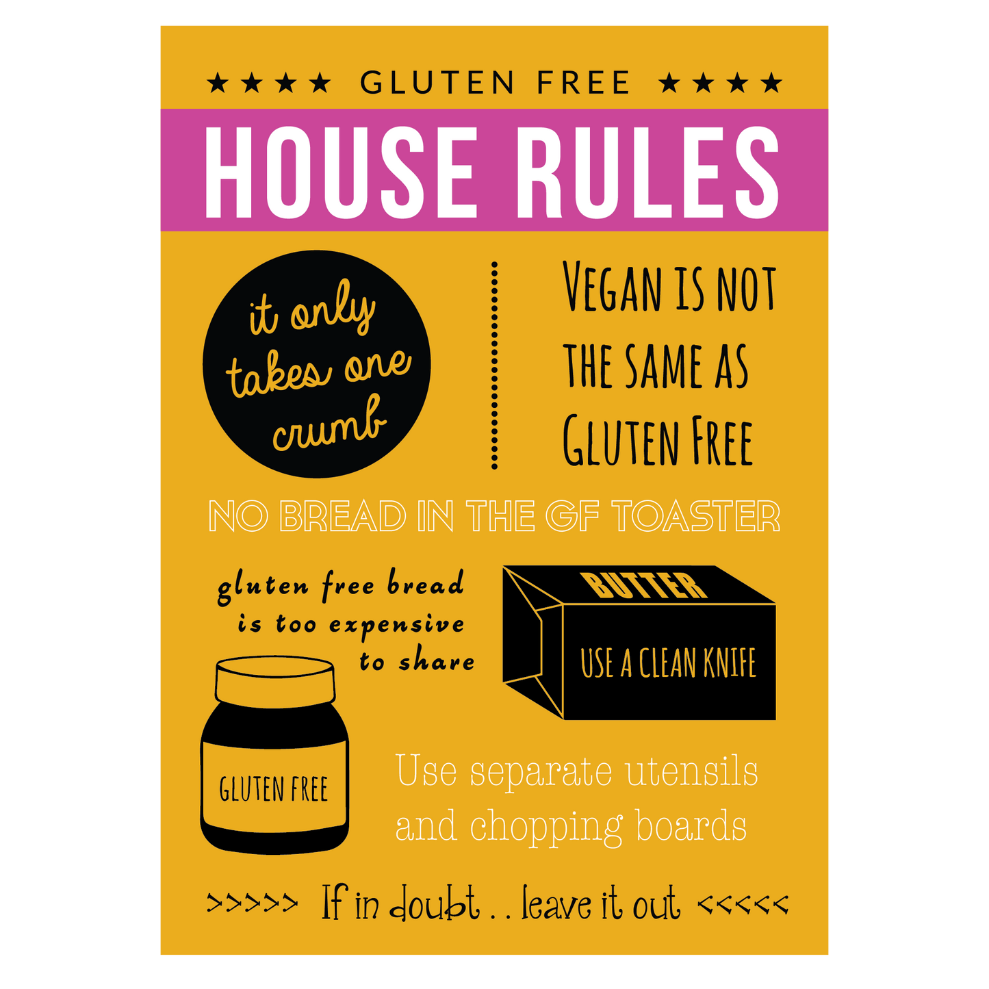 Gluten Free House Rules (Digital Download)