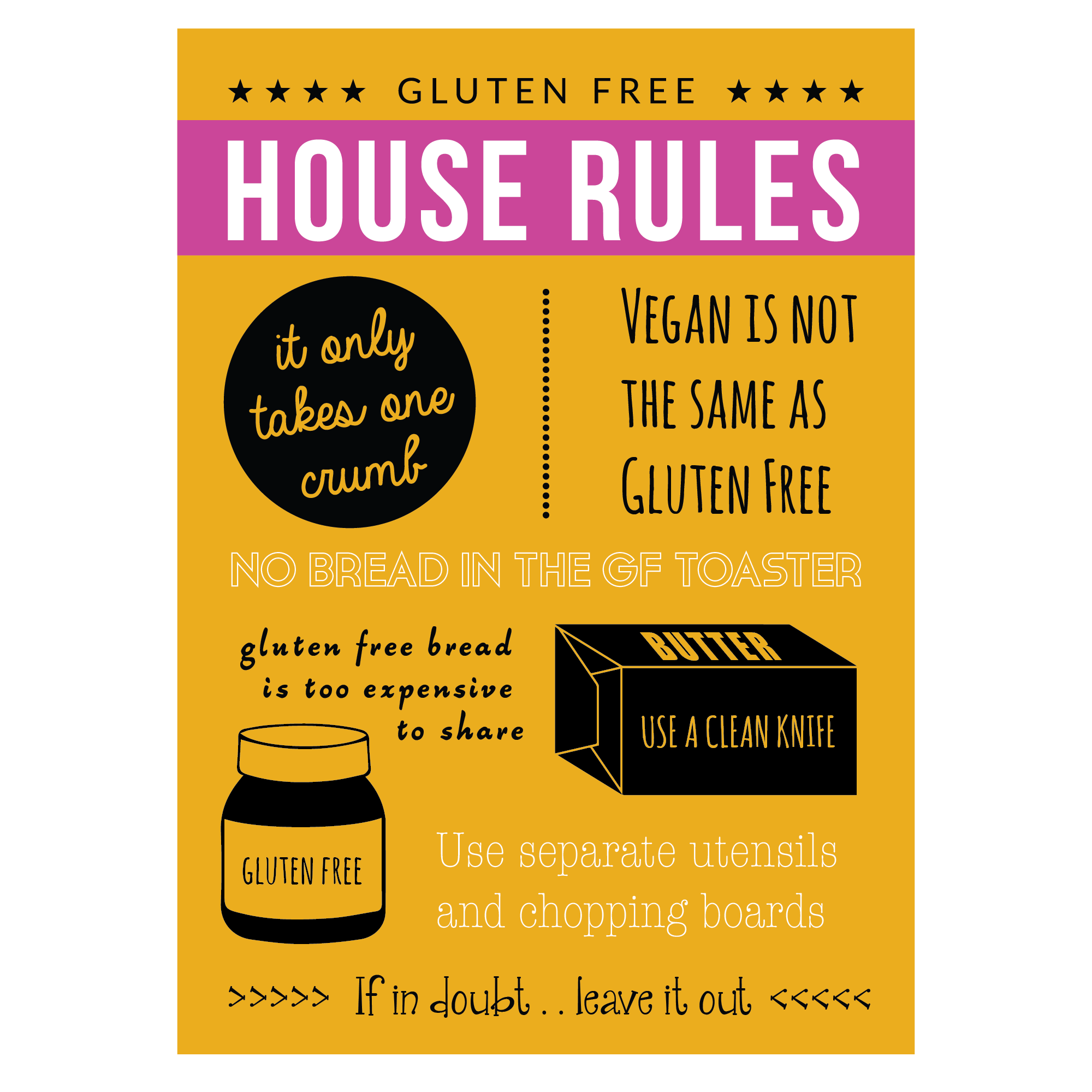 Gluten Free House Rules (Digital Download)