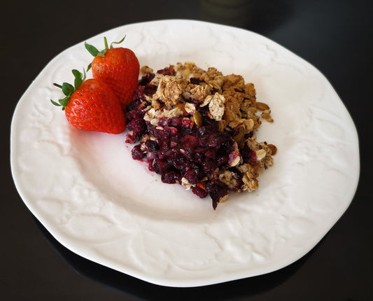 Gluten Free Blueberry Crumble